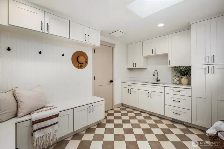 Impressive laundry/mudroom