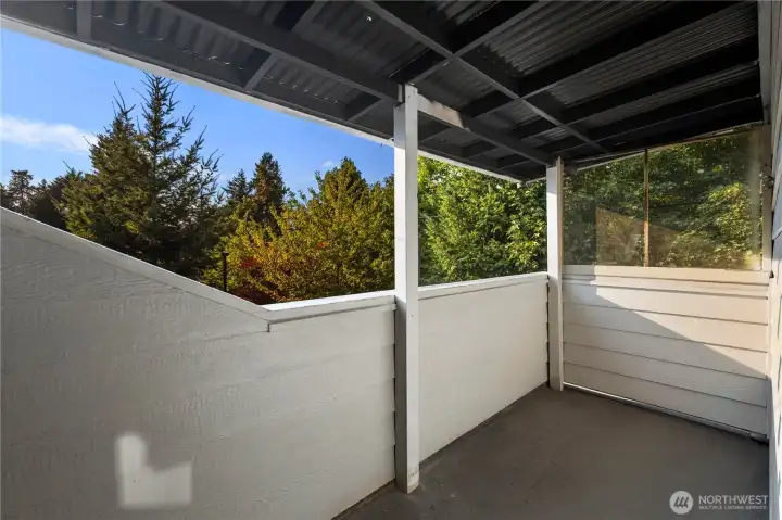 Balcony off primary bedroom