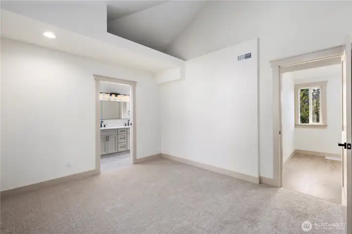 bedroom with access to jack & jill bath