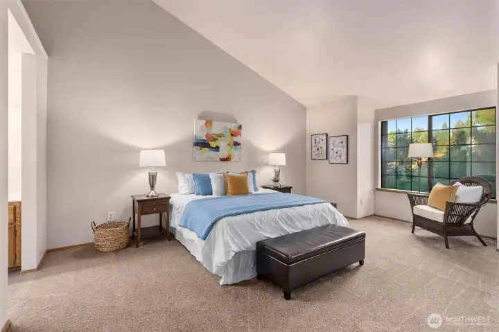 Huge primary ensuite bedroom, dual closets and sinks.