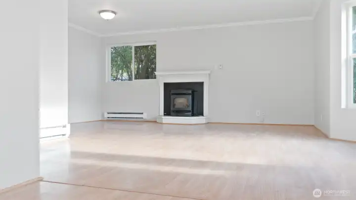 Main living area full of natural light