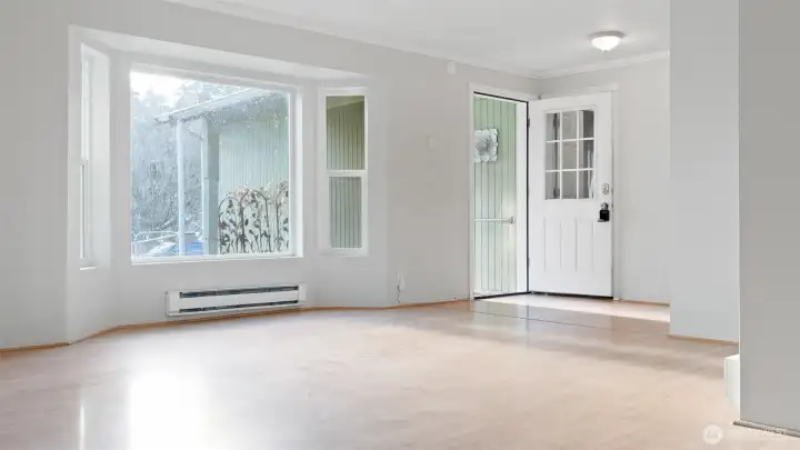 View of the street from the living area - so private!