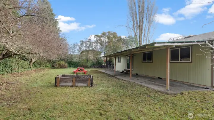 Tons of sun and room to garden!