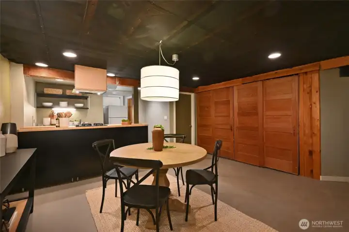 With its own kitchen.