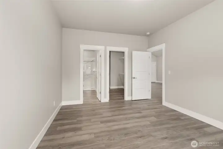 Images shown are from a different home previously constructed by this builder and are provided as examples of workmanship, finish quality, and design style only. The subject property is currently under construction, and specific materials, colors, fixtures, and features may differ upon completion.