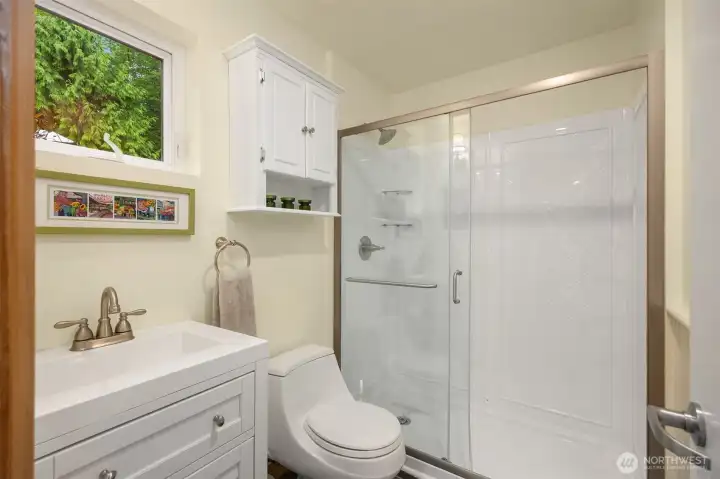 The main floor features a 3/4 bath