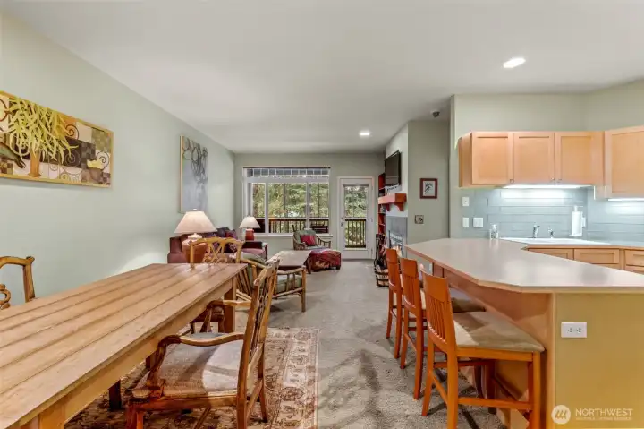 Dining/Kitchen/Living