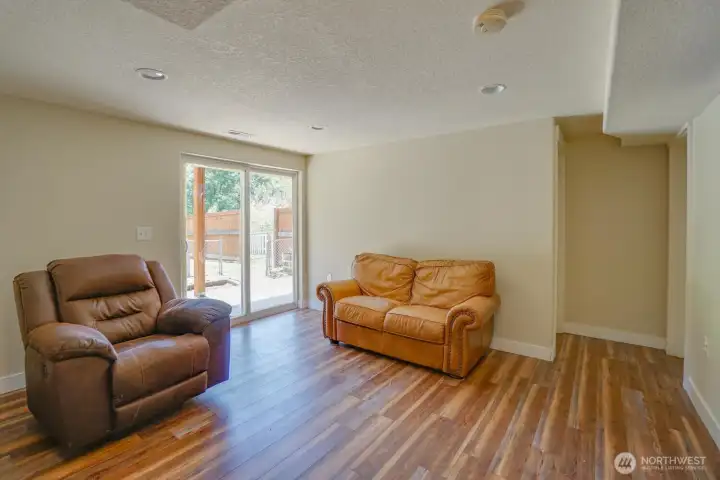 down stairs family room
