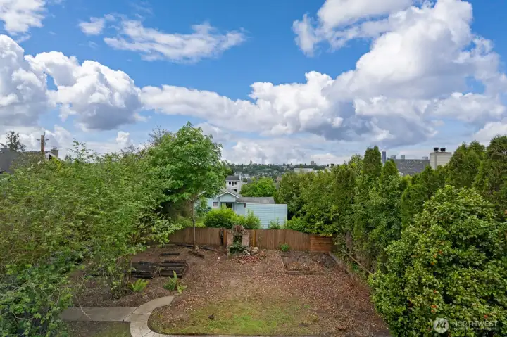 Vacant Lot View From Upper Level