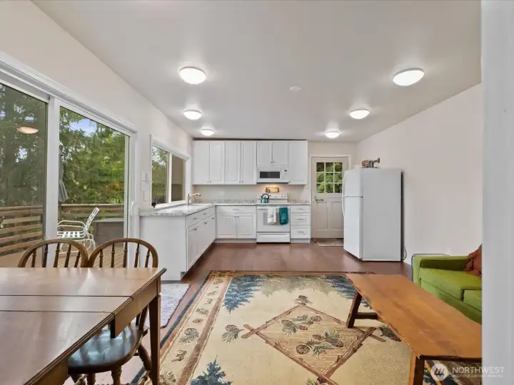 Light, bright and open spaces are cozy and welcoming.