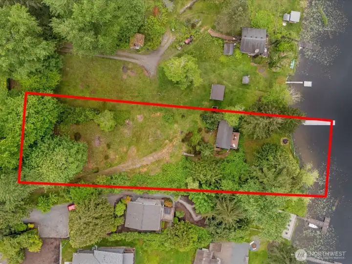 The approximate lot layout.
