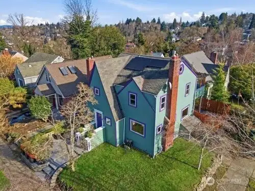 Aerial view of home