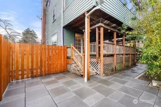 Lower patio