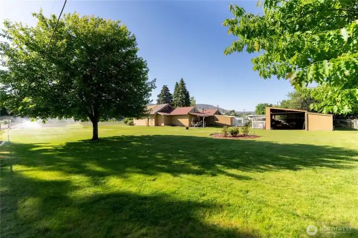 Large fenced Yard