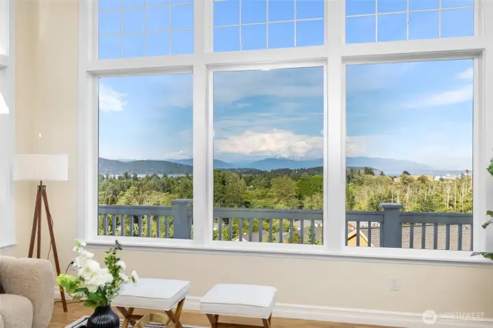 Mt. Baker is so majestic perfectly framed in these windows.