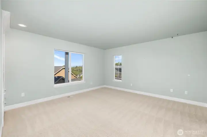 2nd bedroom with attached ensuite bath.