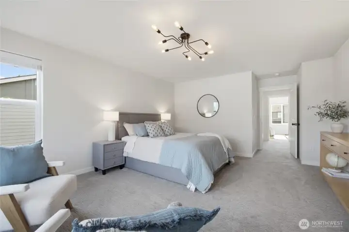 The primary suite is a peaceful retreat with room to truly unwind.