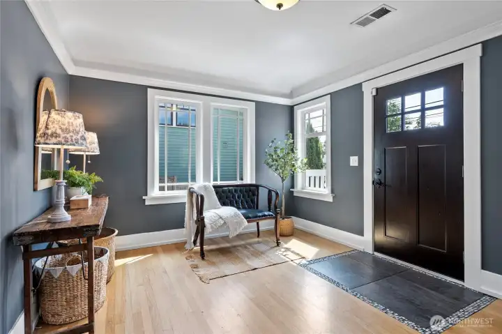 Generous entry foyer