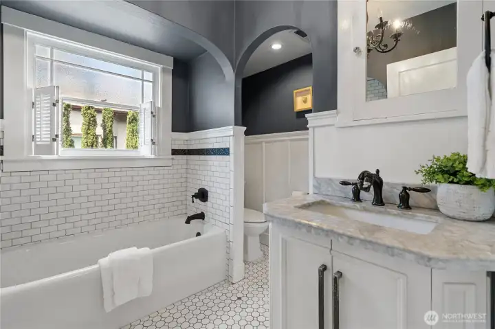 Updated main floor bathroom