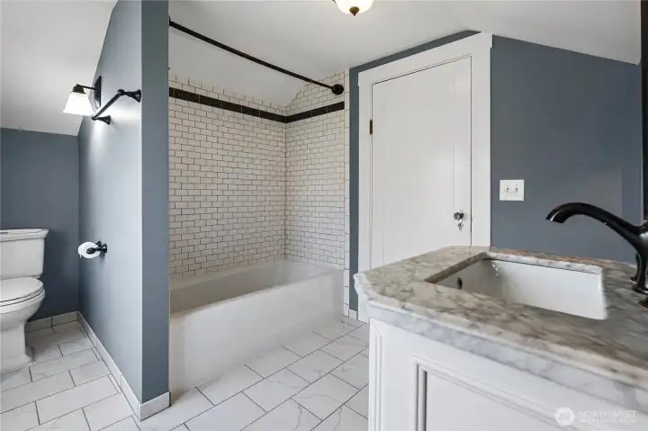 Updated upstairs bathroom