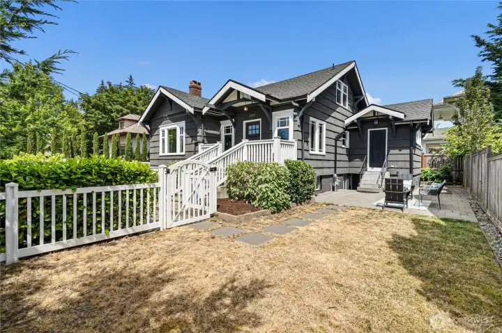 Fully fenced yard