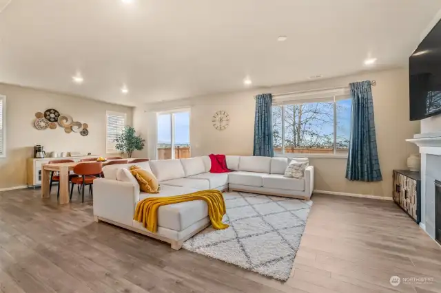 Open concept floor plan with the Great Room as a focal point.  Entertainment and relaxation are in abundance with convenient access to the private backyard.