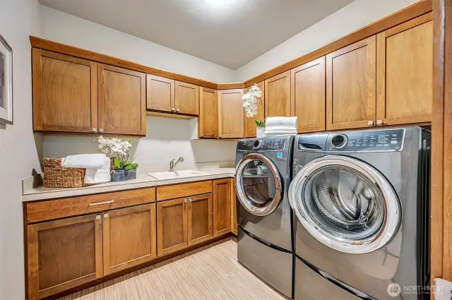 Upper Level Laundry Room - Newer Washer & Dryer Will Stay With The Home