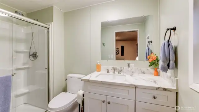 Updated primary bathroom