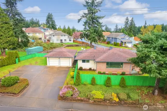 Adorable brick rambler with huge yard