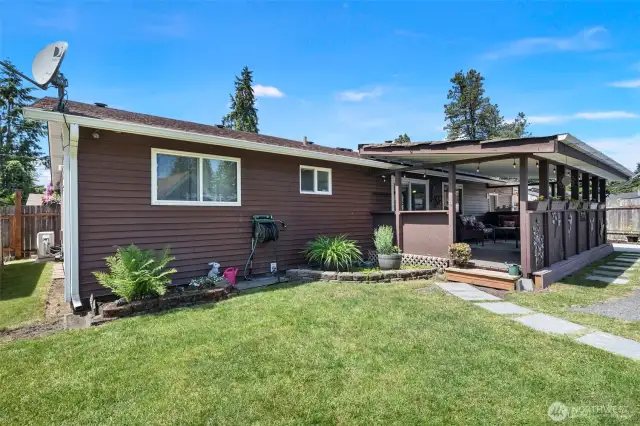 Backyard Oasis - starting with covered deck - enjoy the outdoors well in the Fall and Spring.