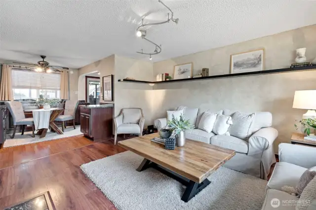 Inviting Living Room that is central to the key living areas of the home.