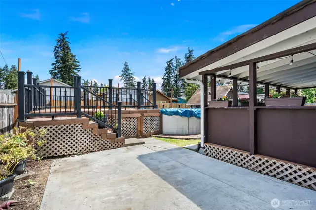 An additional hardscape patio.