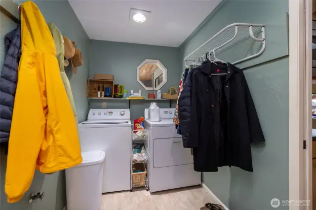 Utility room is just off the garage