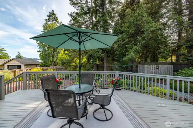 Spacious deck for entertaining or relaxing