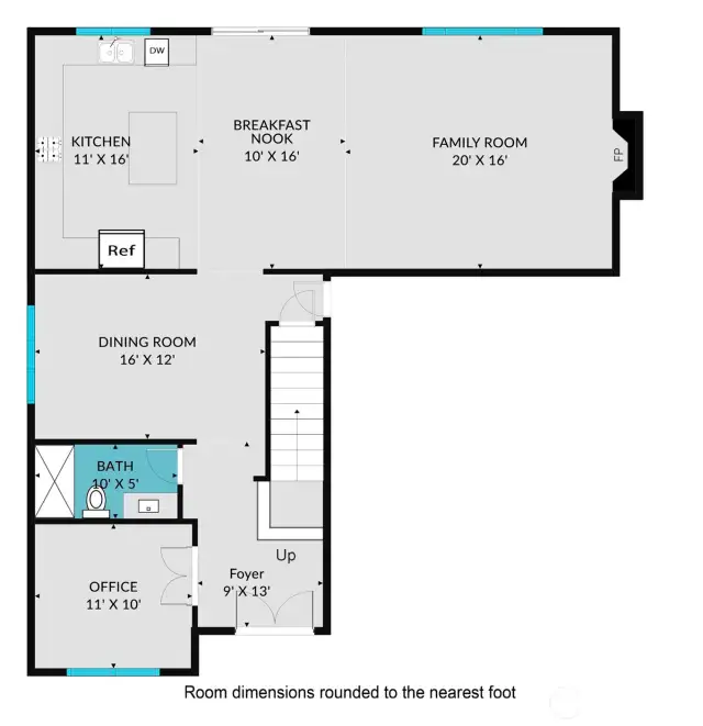 Main Level Floor Plan