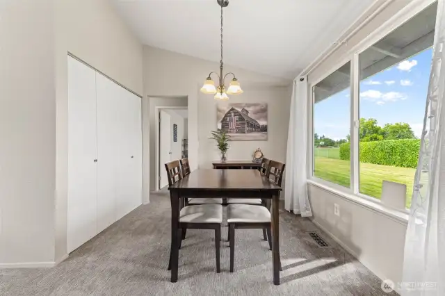 dining with pantry closet