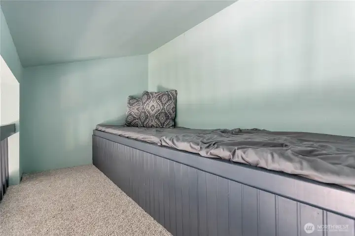 Bonus bed space above primary bedroom.