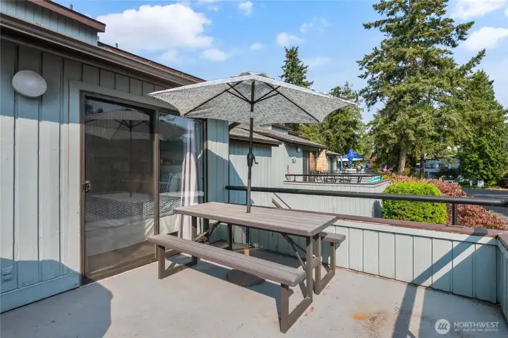 South facing larger deck