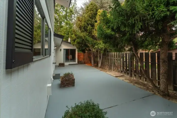 Private backyard