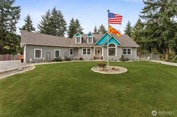 New exterior paint on home & new gravel
