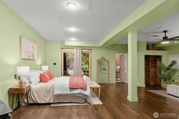 Soaring High Ceilings, Large Open Layout & Separate Entry