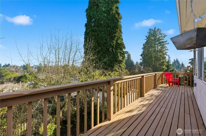 Deck Offers a View of the Neighborhood