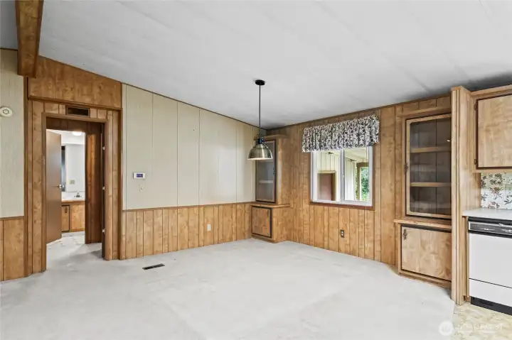 Dining room + Primary entry