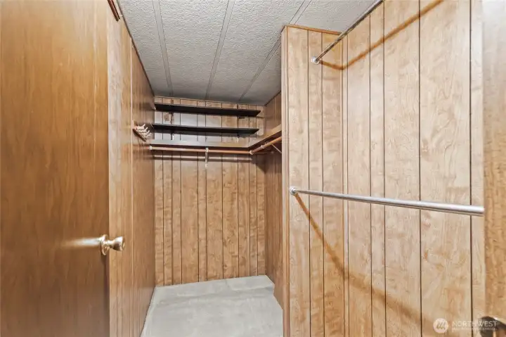 Primary walk-in closet