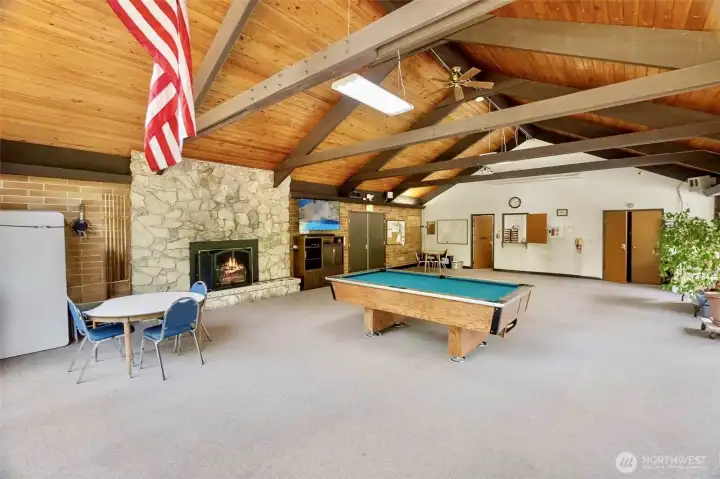 Interior of clubhouse