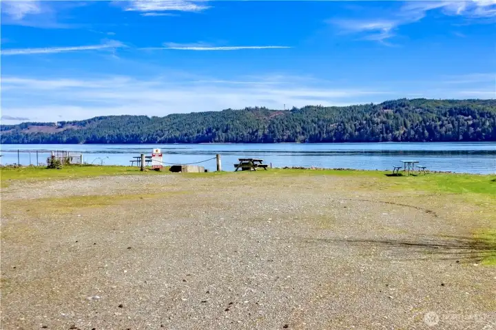 View from within the gate.