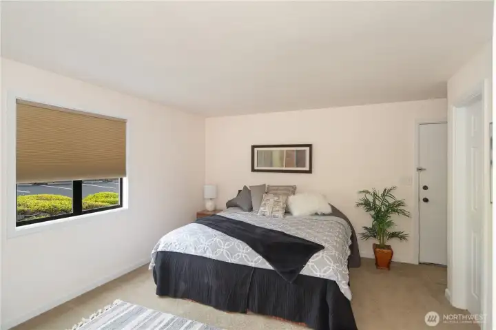 The third bedroom has an outside entrance, lovely bathroom.