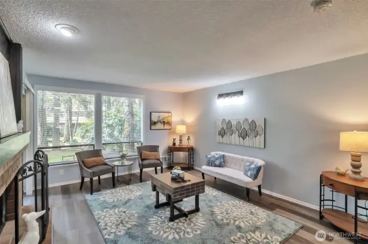 Extra wall lighting. You get western sun and such a lovely view of the outdoor area.