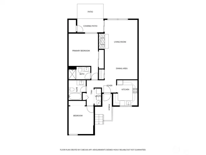 Floor plan of unit 102