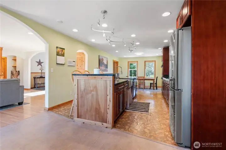 Open concept for entertaining.